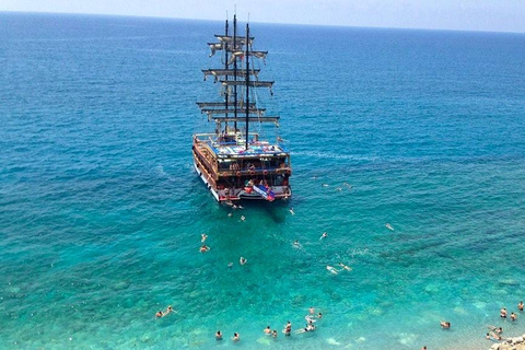Alanya: Catamaran Cruise with Lunch, Drinks, & Transfer Catamaran Cruise with Lunch & Drinks (Meeting Point