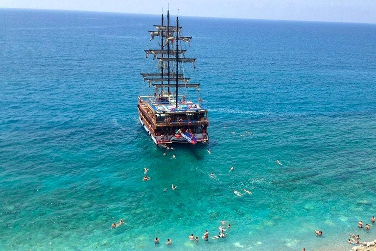 Alanya: Catamaran Cruise with Lunch, Drinks, & Transfer Catamaran Cruise with Lunch & Drinks (Meeting Point
