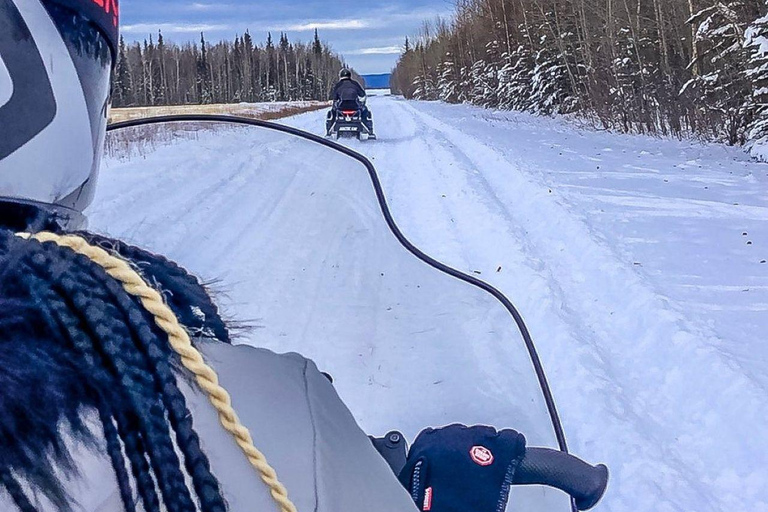 Fairbanks, Alaska: Guided Snowmobile Tour Snowmobile Tour: Couple (2 riders per sled)