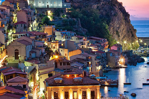 Scilla: Myth, Castello Ruffo, and the village of Chianalea Scilla: Myth, Ruffo Castle, and the village of Chianalea