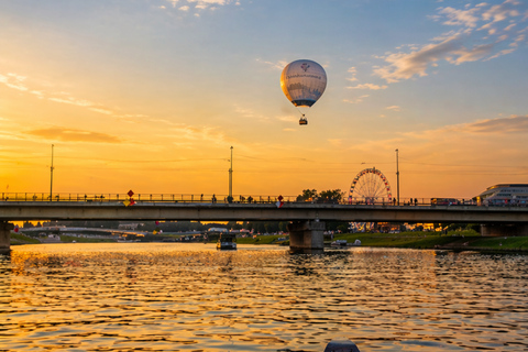 Krakow: Sunset & Night Cruise on a Traditional Wooden Boat
