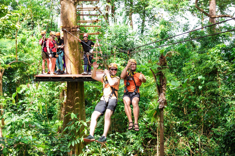 Khao Lak: Ethical Elephant, Zipline & ATV Premium Combo