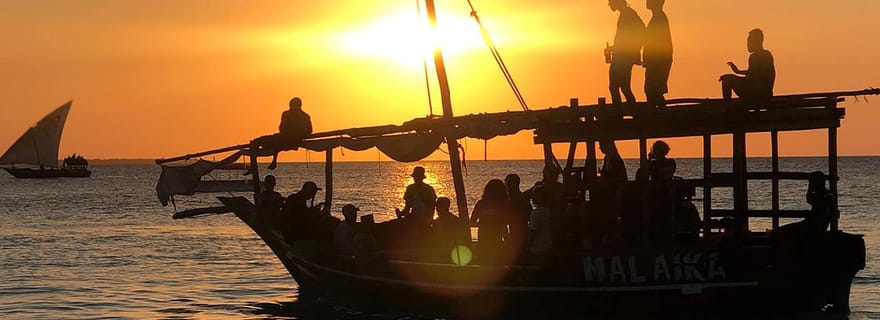 Zanzibar : croisière en boutre au coucher du soleil