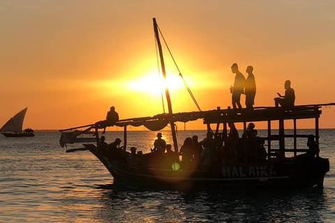 Zanzibar: Sunset Dhow Cruise From Nungwi & Kendwa Pick Up And Drop off From Anywhere
