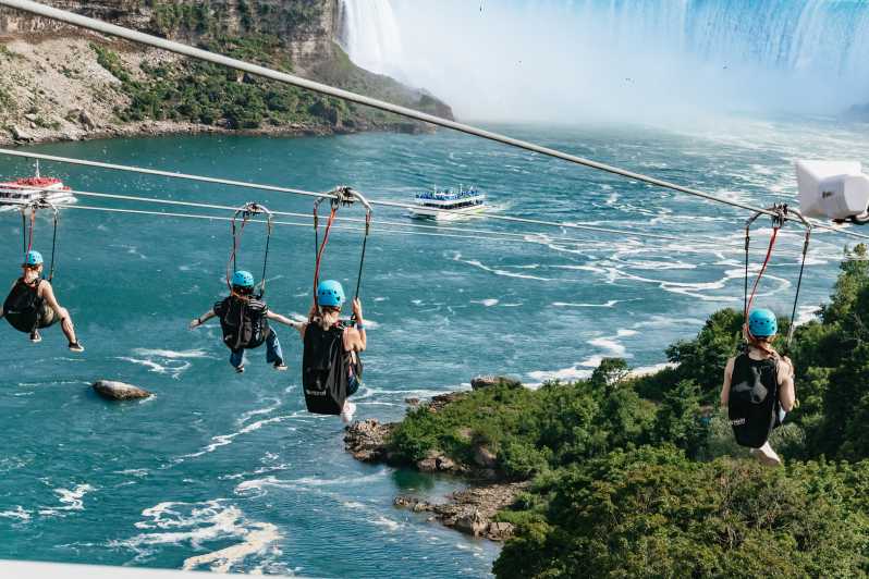 Niagara Falls w Kanadzie: tyrolką do wodospadów