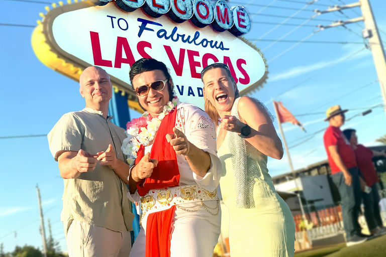 Las Vegas: Elvis Bruiloft met Las Vegas Teken Inclusief Foto&#039;s