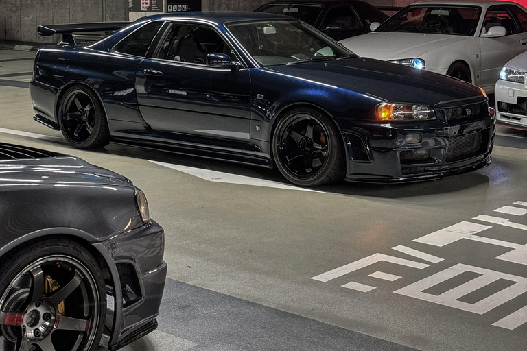 【R34】Tokyo：Private Daikoku tour in Modified R34 Midnight Umihotaru Tour