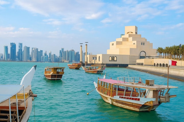 Doha: Stadsrondleiding met traditionele rondvaart op een Dhow-boot