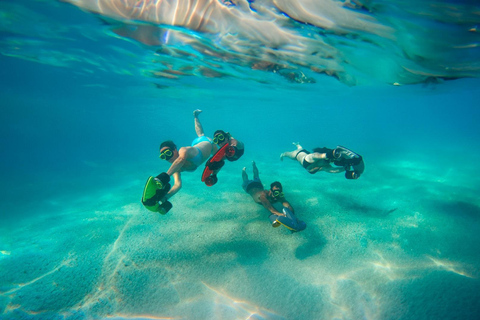 Marsylia: Podwodny skuter o zachodzie słońca i kolacja na łodzi