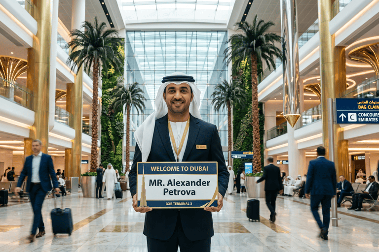 Dubai Airport Private Transfer ⇄ Dubai|Abu Dhabi|Jumeirah Arrival: Dubai DXB Airport to hotel in Jumeirah