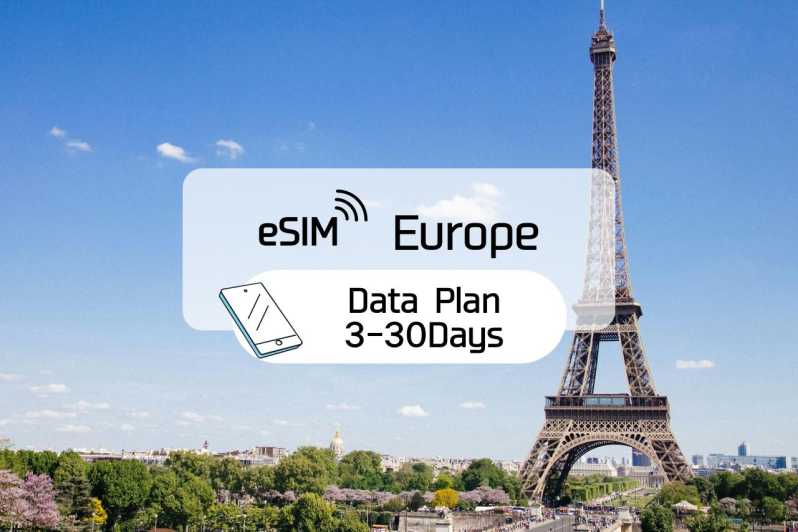 Ευρώπη: Πρόγραμμα δεδομένων περιαγωγής 5G eSim (0,5-2GB/ημέρα)