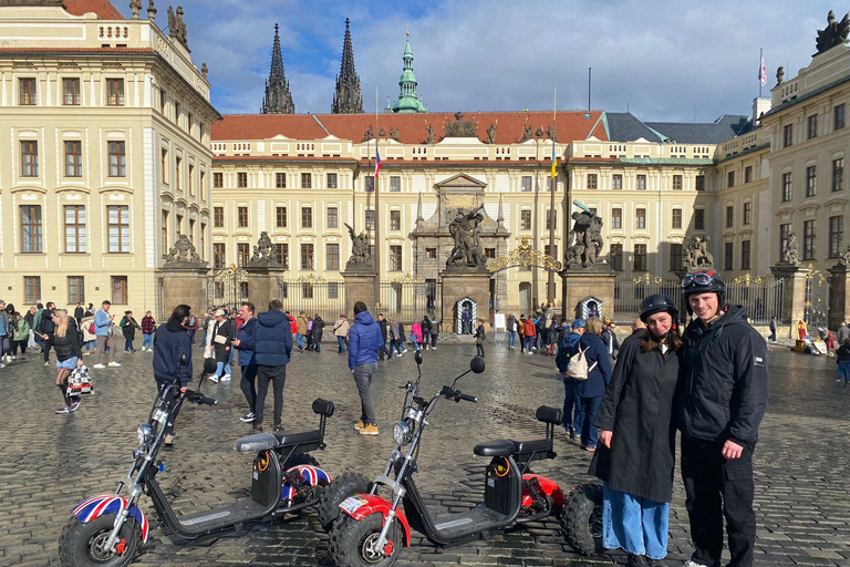 Prague Monastery & Panoramic Viewpoint Electric Trike Tour 1.5 Hours: 2 person on 1 Trike