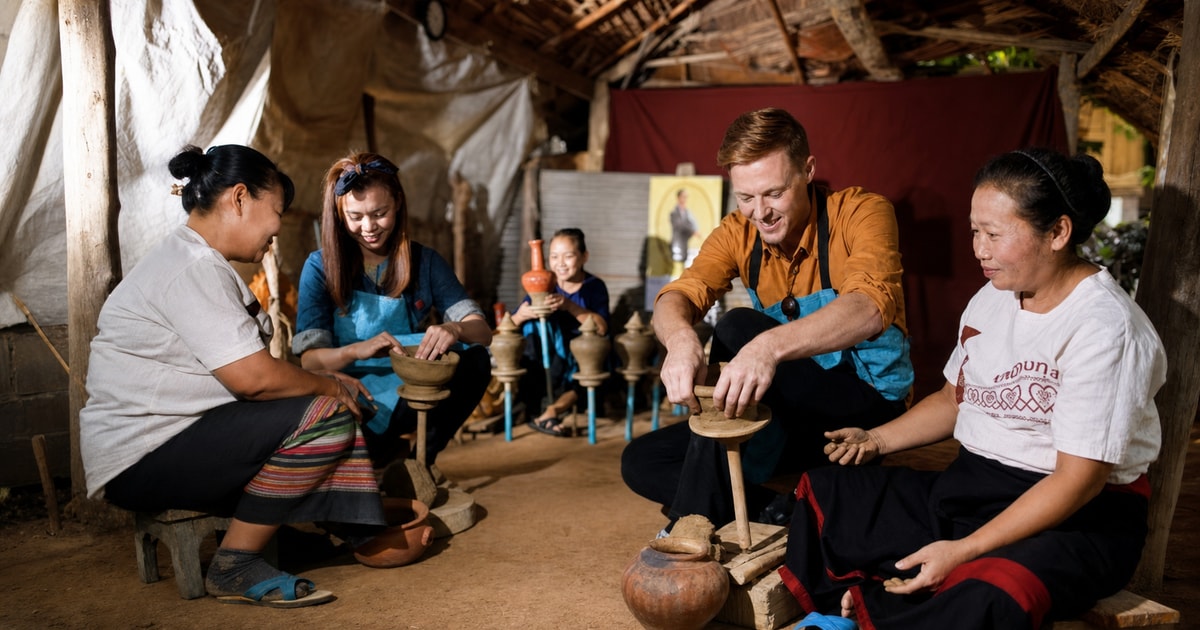 Triangular River Raft Chiang Mai: Make Pottery See Lanna Architecture Clay Village - 2026 ...