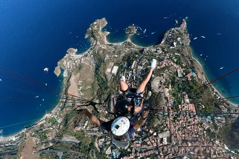 Paragliding Tandem Taormina + Video/Foto e GoPro + Acrobazia