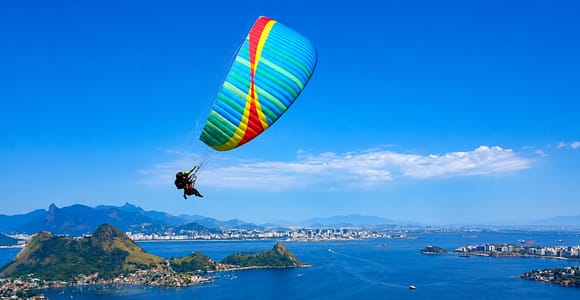 Parapente en Río de Janeiro: vídeo y fotos en 360º con vistas panorámicas de Río