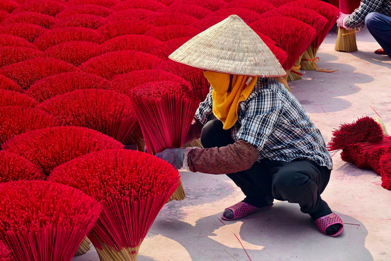 Hanoi: Incense Village, Hat or Lacquer Village "SMALL GROUP" PRIVATE: 4 Villages: INCENSE + HAT + LACQUER + VOTIVE PAPER