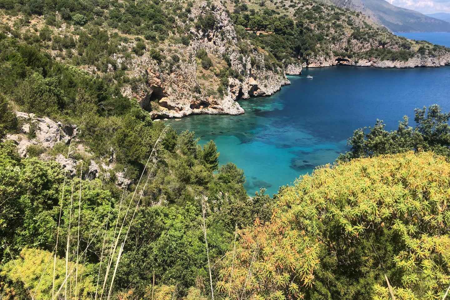 Sentiero mediterraneo del Cilento E12 Tour in barca Trekking con guida