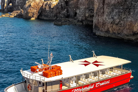 From Bugibba: Comino and Gozo Cruise with Swim Stops