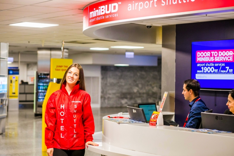 Transfert en navette entre l’aéroport et BudapestAller simple de l’aéroport à l’hôtel