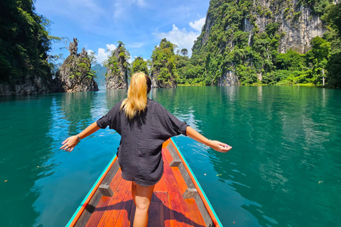 From Phuket: Private Day Trip to Khao Sok with Longtail TourPhuket: Private Day Trip to Khao Sok with Longtail Boat Tour