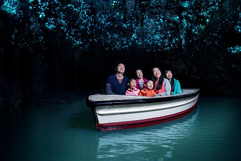 Vanuit Auckland: Waitomo grotten en Rotorua met Te Puia