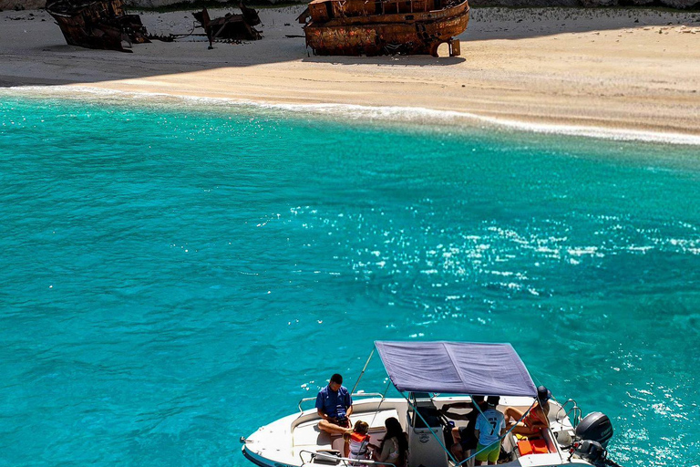Zakynthos: Shipwreck and Caves Boat Rental Without Skipper Zakynthos: Shipwreck and caves private boat without captain