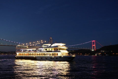 Istanbul: Dinner Cruise & Entertainment with Private Table Dinner Cruise with Soft Drinks and Hotel Transfer