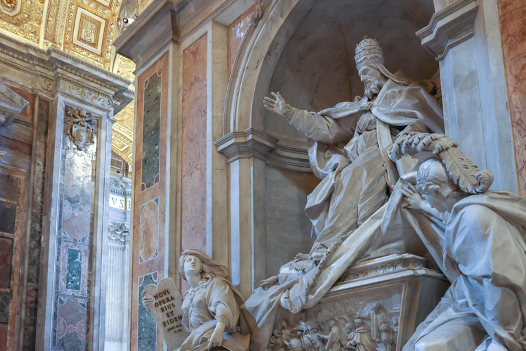Rome: St. Peter’s Basilica & Underground Tombs Tour Group Tour in French