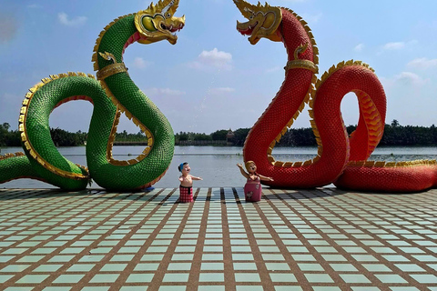Biggest Ganesh, Pink Ganesha, Wat Paknam Cultural Day Tour Private Tour with Guide
