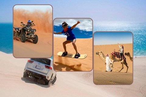 Doha: Sunset Desert Safari With Camel Ride & Dune Bashing Shared Desert Tour Pickup from meeting point Without Camel