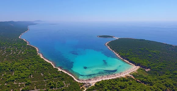 Tour von Zadar zum Strand von Sakarun, Schiffswracktauchen und Tunnel – 4,5 Stunden
