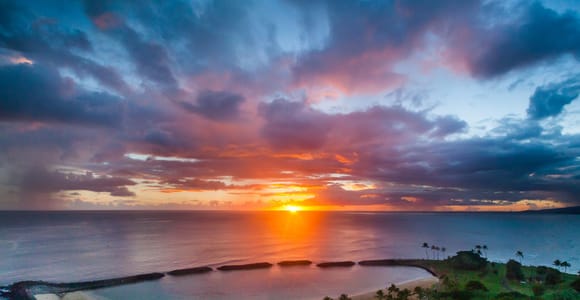 Oahu: Waikiki Sunset Doors On or Doors Off Helicopter Tour