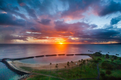 Oahu: Waikiki Sunset Doors On of Doors Off Helicopter TourDeuren op privétour