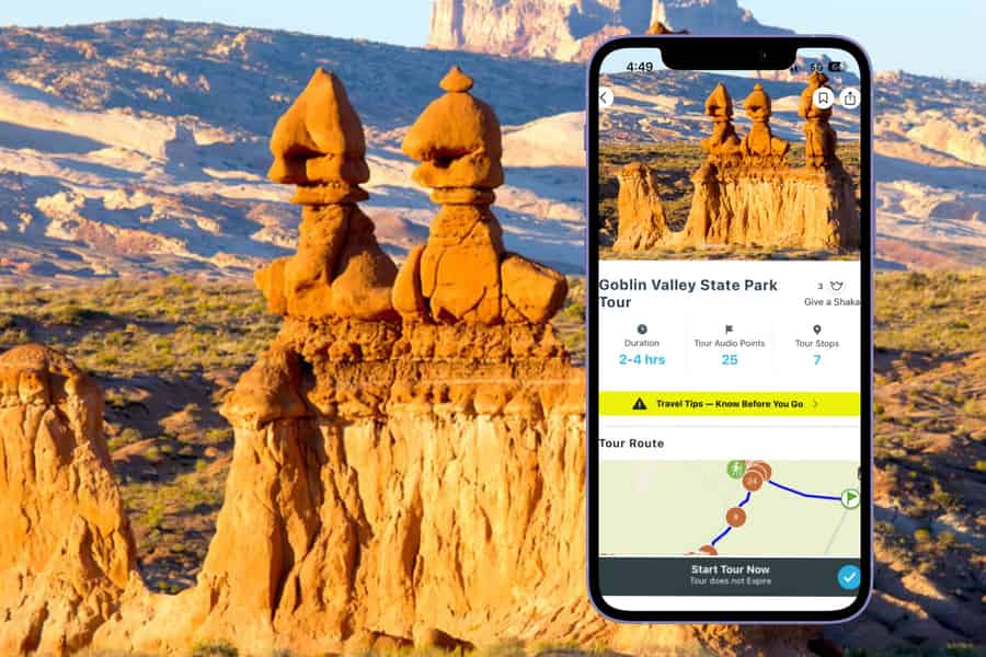 Utah: App-basierter Goblin Valley State Park Audioguide. Foto: GetYourGuide