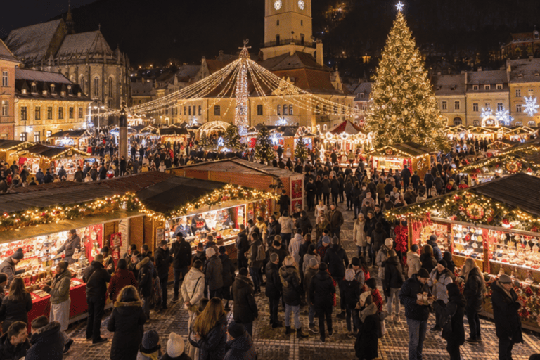 From Bucharest: Bran Castle and Brașov Christmas Market Trip