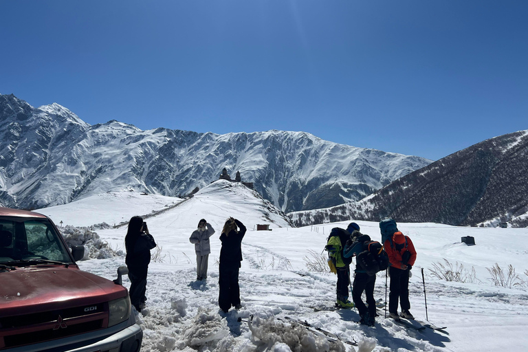 from kazbegi to Gergeti Church, Gveleti Waterfall, Dariali