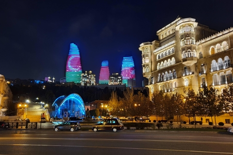 Bakú: Tour nocturno privado (guiado)