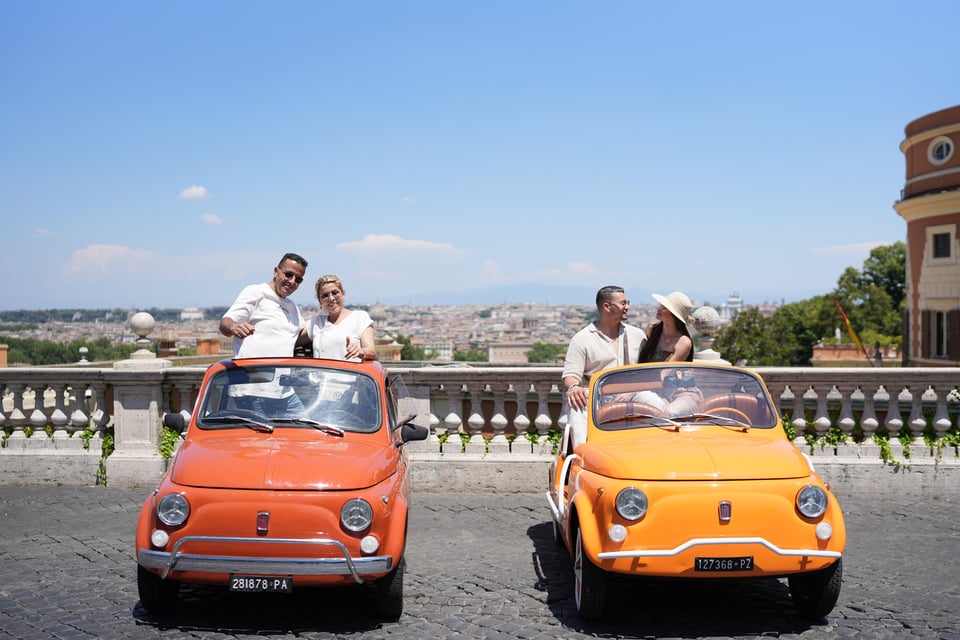 Rom: Tour im klassischen Fiat 500 mit Fotoshooting-Service Rom: Tour im ...