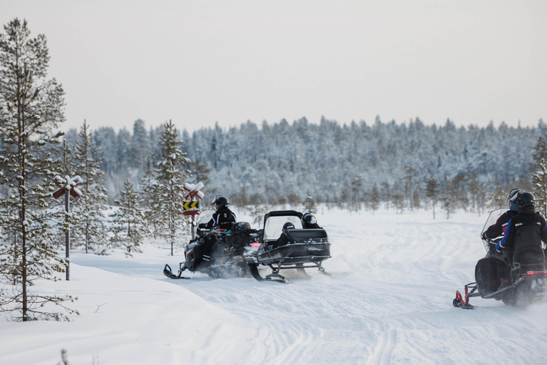 Lapland: Family Snowmobile Safari at Santa Claus Village Family Safari