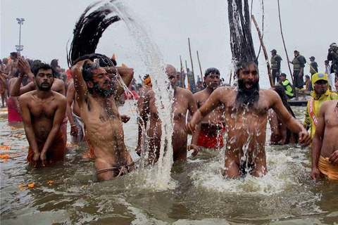 Pakiet wycieczkowy Mahakumbh Mela 2025 (Royal Bath) Shahi Snan Tour PackagePobyt w namiocie premium z samochodem i przewodnikiem