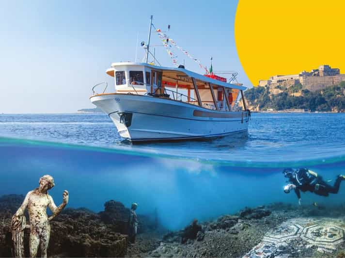 Au départ de Bacoli : tour en bateau à fond de verre du parc submergé de Baia