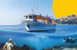Von Baia: Unterwasserpark von Baia Glasbodenboot Iris