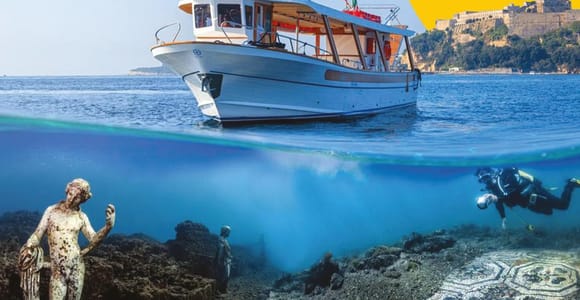 Von Bacoli: Glasbodenboot-Bootstour durch den Unterwasserpark von Baia