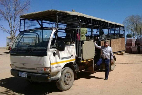 Lejon- och safaripark: Game drive i öppet fordonLejon- och safaripark: Piratfärd med öppet fordon