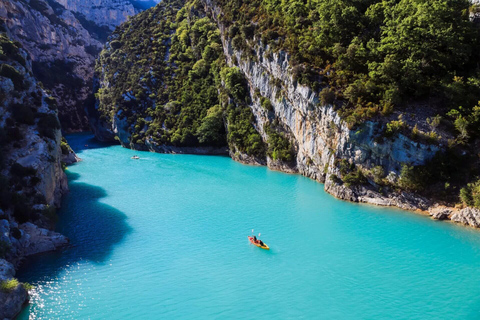 Vilda Alperna, Verdon Canyon, byn Moustiers, lavendelfält