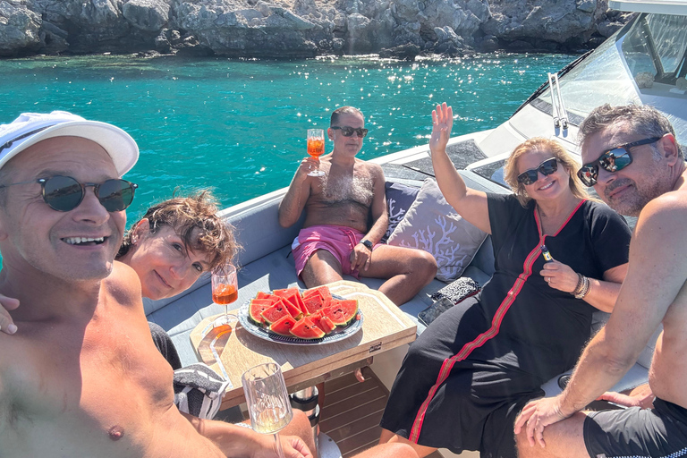 Rhodes: Private Yacht Cruise to Lindos with Meze & Drinks