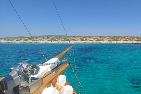 Antiparos & Despotiko Kaiki Cruise — Coves, Swim & BBQ