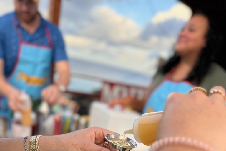 Make Piña Colada in a private rooftop in "La Perla"