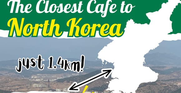 Seoul: Aegibong Starbucks Observatory & Blick auf die DMZ Nordkorea