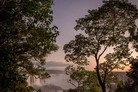 Iguazu Falls: Argentina and Brazil Sunset on the Same Day